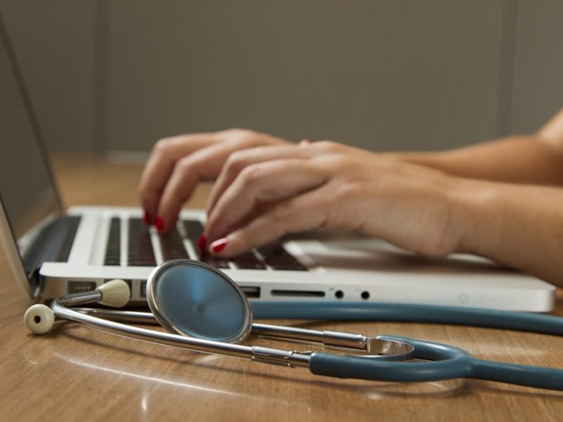 Medical students studying