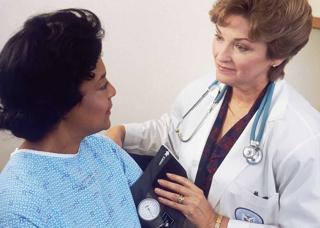 Doctor consulting with a patient